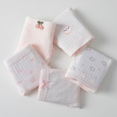 IBboom 女童舒適棉質學生三角內褲5件組 W08
