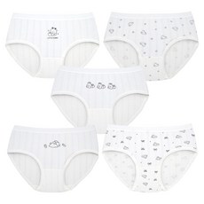 IBboom 女童Toto學生三角內褲5件組 W13