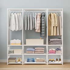 TAENPIKA 免螺絲鋼製衣架掛衣架, 純白色