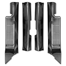 DKMALL 現代 The All-New Palisade LX3 門檻飾條 車門踏板, 髮絲紋黑, 其他