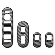 DKMALL 現代 The All-New Palisade LX3 飾板 車窗開關, 消光碳纖維, 車窗