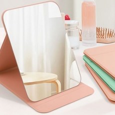 CUSSO 感性設計折疊桌鏡 20 x 15 cm, 蜜桃粉