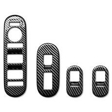 DKMALL 現代 The All-New Palisade LX3 飾板 車窗開關, 亮面碳纖維, 車窗