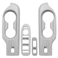 DKMALL 現代 IONIQ 9 窗戶開關飾條, 白色木紋, 車窗開關