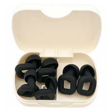 Misoroun 防噪音矽膠耳塞 黑色, 1個, 6入