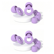 Misoroun 飛機用睡眠矽膠耳塞 2p + 耳帽 4p 組, 2套