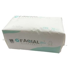 FAmILyLIFE 生活 加大特厚乾溼2用潔面柔巾 20 x 20cm 70張, 1個, 白色