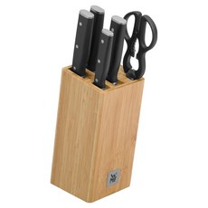 WMF Sequence 6件組, 1套, 主廚刀 + 片肉刀 + 麵包刀 + 蔬果刀 + 剪刀 + 刀座