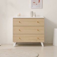 파로마 케이트 800 서랍장 방문설치, 메이플, 3개