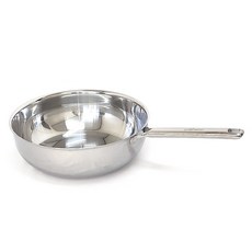 CHEFWAY 電磁爐用無研磨劑一體成型五層不鏽鋼宮廷炒鍋, 1個, 30cm