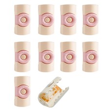 아워웍스 깔끔 무침 미끄럼방지 침대시트 이불 고정집게 10p, 크림 화이트