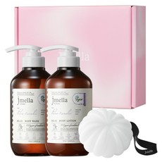 jmella In France純橙花素食沐浴乳 500ml+身體乳液 500ml+沐浴球禮盒