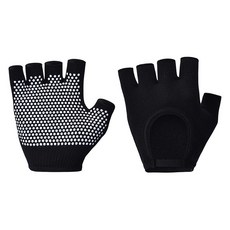 女款訓練騎行登山防滑手套 雙手配戴組 BRP849, 黑色, 1套