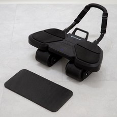 HARDYROAR 反彈平板支撐AB滑行腹部核心運動器材, 黑色, HR-ABW002