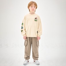 젤리스푼 아동용 디즈니 미키 마우스 캠핑 레디 맨투맨