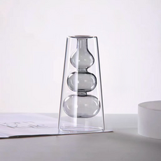 Taminayo 時尚風格室內花瓶 3球, 灰色