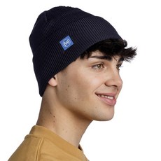 西班牙 BUFF 交叉針織毛帽, 夜藍色, 1個