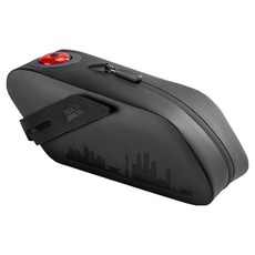 ROCKBROS 洛克兄弟 防水座墊包 附尾燈, 1個, 黑色