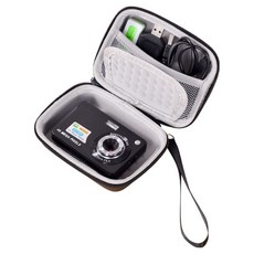 웰롯 디지털 방수 하드 케이스 카메라 가방 13 x 10 x 6 cm, 블랙, 1개
