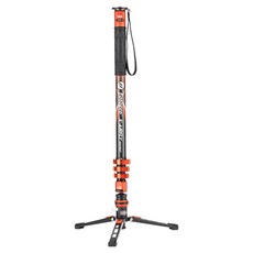 포토프로 컬러 플립 락 카본 퀵 릴리즈 페달 모노포드 오렌지, 1개, X-AIRFLY Mono