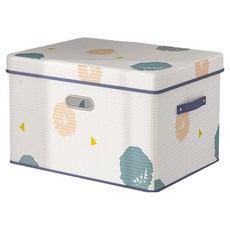 小麥購物 圖案掀蓋式收納箱 L2923, 1個, 七里香