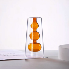 Taminayo 時尚風格室內花瓶 3球, 棕色