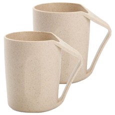 THE ZAKKA 粉彩斜置牙刷杯, 2個, 象牙白