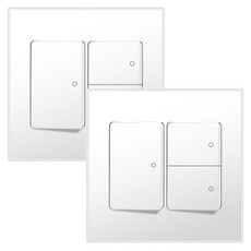 Boedam 三開關 2入組 內建跳線 雪白色, 2個