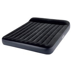 INTEX 時尚經典充氣床墊 內置電動充氣機, 黑色