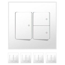 Boedam 三開關 2入組 內建跳線 雪白色, 5個