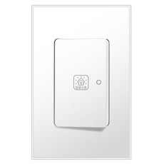 Boedam 一鍵關燈開關 1開 雪白色, 1個