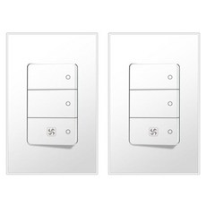 Boedam 3開關 換氣扇 FAN 內建跳線 雪白色, 2個