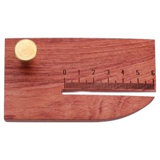 Khohimo 皮革工藝工具 菱斬縫線打孔作業輔助板 5W0498, 玫瑰木, 1個