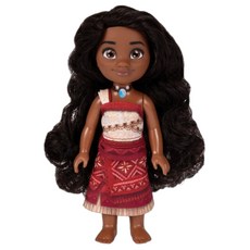 Disney 迪士尼 海洋奇緣2 莫娜娃娃, 1個, 莫娜 黑色 + 紅色 + 小麥色