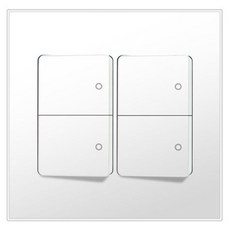 Boedam 開關4孔2個用跳線內置 雪白色