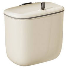 Him Room 簡潔懸掛式壁掛防彎曲基本款垃圾桶, 米色