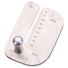 Khohimo 皮革工藝工具 菱斬縫線打孔作業輔助板 5W0498, 304不鏽鋼, 1個