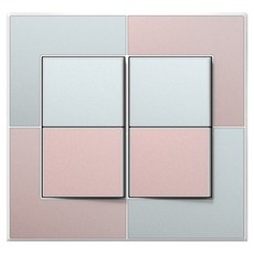 TILINS Gallery Mint Rose 1路開關 4孔 白色框架, 1個