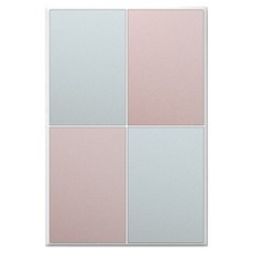 TILINS Gallery 通訊空白面板 盲蓋 1孔用 薄荷玫瑰 + 白色, 1個