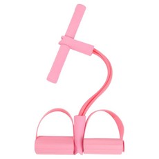 Hudaon 全身伸展4線中強度高彈力划船帶, 1個, 粉紅色