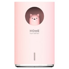 HONDONI 北極熊智能單頭霧化空氣加濕薰香水氧機, M107-PK, 櫻花粉