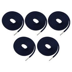 앙플러스 원형 철팁 후드티 바지 끈, 네이비, 5개