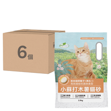 ECO Clean 小蘇打木薯貓砂 沸石, 6個, 2.5kg, 無香精