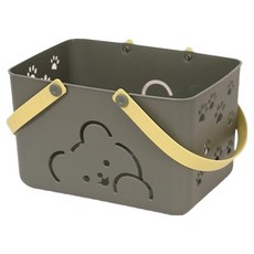 可愛小熊瀝水沐浴籃, 綠色