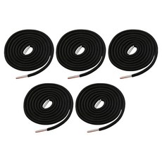 앙플러스 원형 철팁 후드티 바지 끈, 블랙, 5개