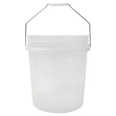 월드크린 다용도 휴대용 버킷, 18L, 반투명