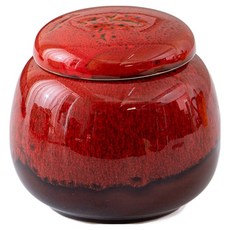 Onlyum風水家裡淨化迷你花瓶 05 亮面 紅色圖案, 1個