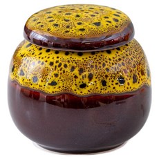 Onlyum風水家裡淨化迷你花瓶 06 亮面 樹木黃, 1個