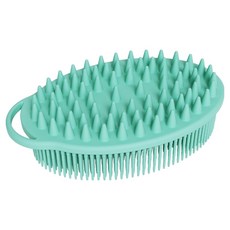 바이데 깔끔한 때가 잘 빠지는 실리콘 세탁솔, 뾰족한 그린, 1개
