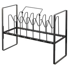 VIVA BASIC 平底鍋 鍋具 收納架, 1個, 黑色, 2層